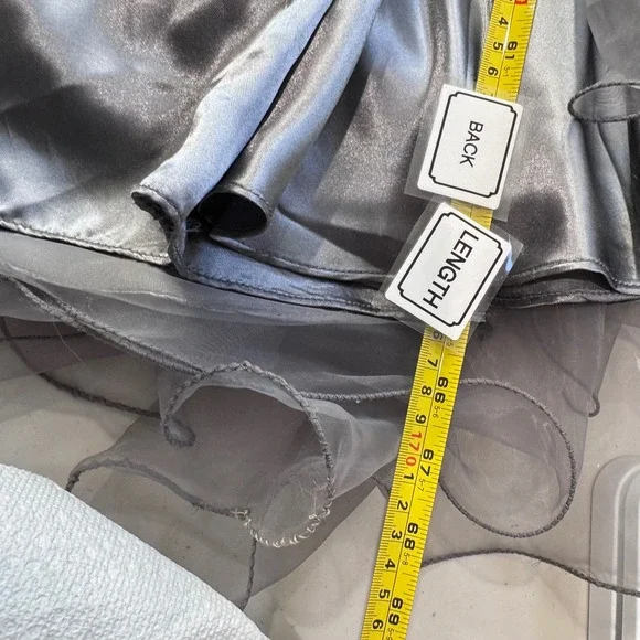 Sequin Halter Gown High Low Ruffle‎ Formal Dress Party Cocktail - Picture 8 of 11